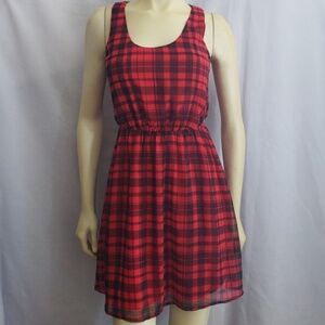 NEW GUESS RED AND BLACK DRESS SZ XS